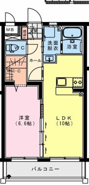 サンライズ富高 東の間取り画像