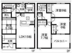 グランテラス田部井Bの間取り画像