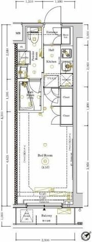AXAS武蔵小山アジールコートの間取り画像