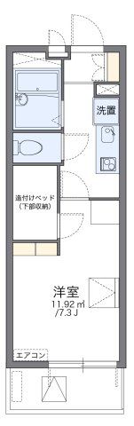 レオパレスイーストヒルズの間取り画像