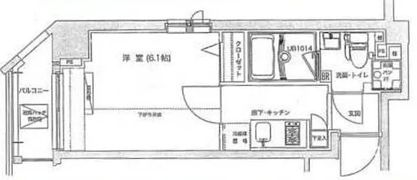 Verona 門前仲町 Lussoの間取り画像