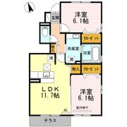 カトレア C棟の間取り画像
