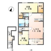 仮）守山区笹ヶ根2丁目新築アパートの間取り画像
