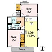 ドミールK Bの間取り画像