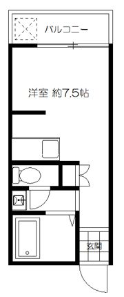 ミワマンションの間取り画像