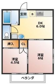 ソシアルカオリの間取り画像