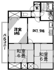 ファミールナカイⅢの間取り画像