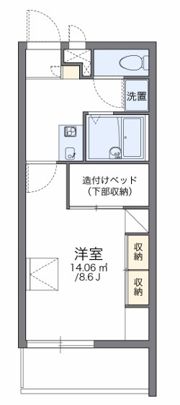 レオパレスプランタンの間取り画像