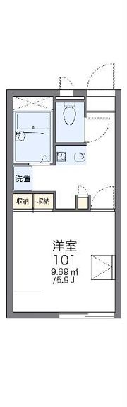 レオパレス矢ノ津の間取り画像