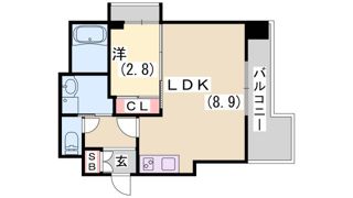 SDグランツ神戸水木通の間取り画像
