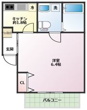 ベルクレール岸谷の間取り画像