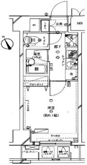 ライジングプレイス蒲田南の間取り画像