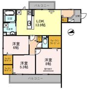 ガーデンパレス箕面 C棟の間取り画像