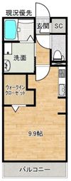 オーヴェストの間取り画像