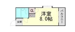 ラルーチェ上野通の間取り画像