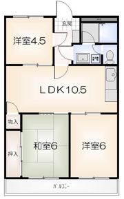東洋ハイツの間取り画像