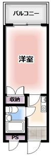サンライズマンション（大東市寺川）の間取り画像