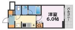 クレストコート靭公園THE CLASSの間取り画像