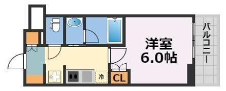 クレストコート靭公園THE CLASSの間取り画像