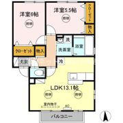 サンパティーク A棟の間取り画像