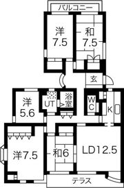 シティアーク表山の間取り画像