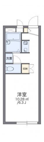 レオパレスクワルト高木の間取り画像