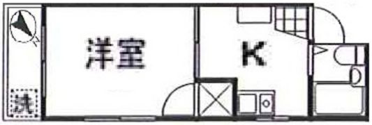 サンライズ三宅 B棟の間取り画像