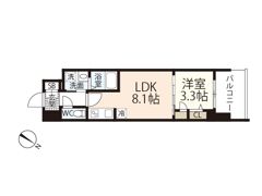 S－RESIDENCE東千田公園alesiaの間取り画像