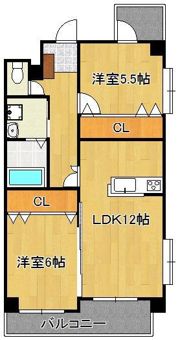 ノーブル三ヶ森の間取り画像