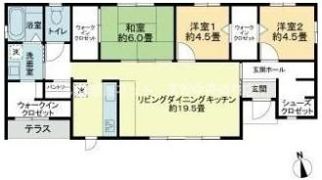 綾歌郡綾川町滝宮戸建の間取り画像