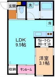 ハレクラ二の間取り画像