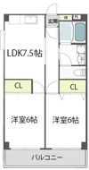 シャトー玉川第一の間取り画像