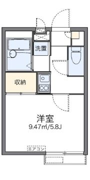 レオパレスルミエール馬場の間取り画像