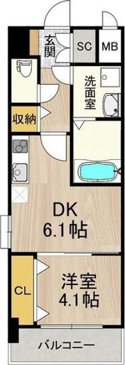 スプランディッド新大阪EASTの間取り画像