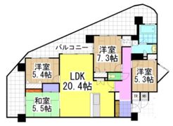 アールフォーレ春の町の間取り画像