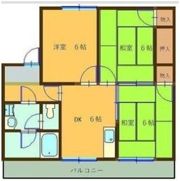 コーポ倉知の間取り画像