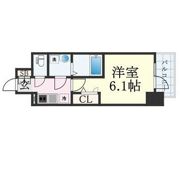 エスリード弁天町ルシェンテの間取り画像
