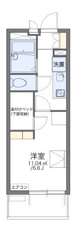 レオパレスハルカの間取り画像