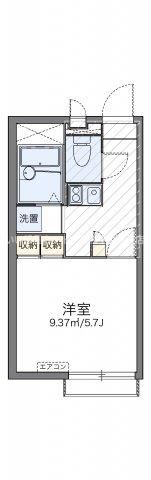 レオパレスパイナス松福の間取り画像
