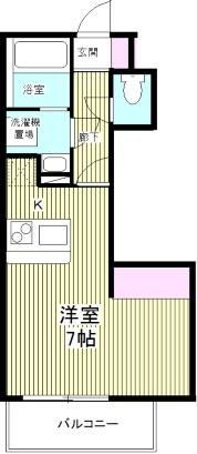 CROSS COURT Naka－Aokiの間取り画像