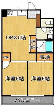 ギャラン瀬板の間取り画像