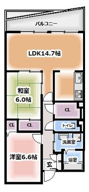 ファムール忍ヶ丘の間取り画像