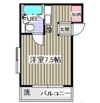 ローズアパート(Q-025)の間取り画像