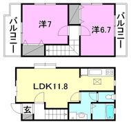 フォンテーヌパルクM B棟の間取り画像