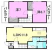 フォンテーヌパルクM B棟の間取り画像