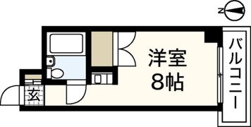 レジデンス十日市の間取り画像