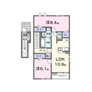 ヒルクレアEASTの間取り画像