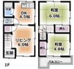 宮野町貸家の間取り画像