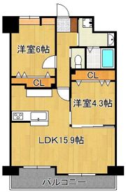 ベルステージ須賀町の間取り画像