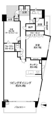 シーサイドコート葉山の間取り画像